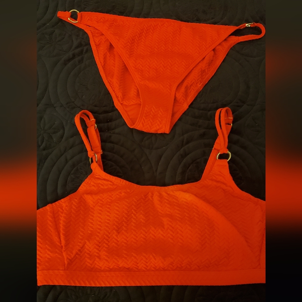 Bravissimo Underwire Bikini Top 34D & Bikini Bottom Large NWOT